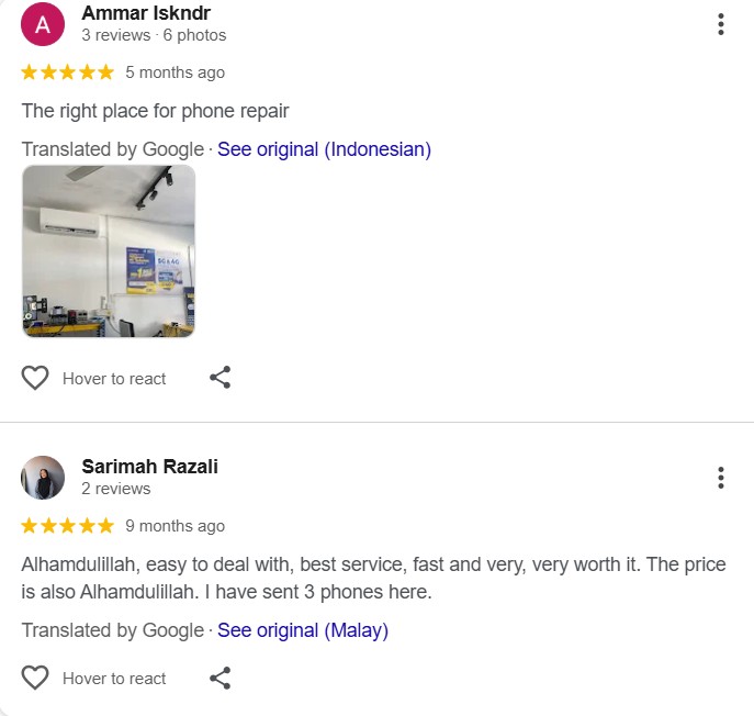 Customer Review